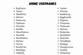 Image result for Aesthetic Anime Usernames