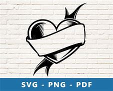Image result for Heart Banner SVG