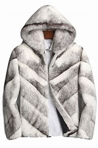Image result for Fur Hooded Coat Men