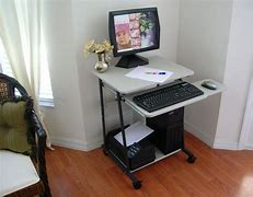 Image result for Small Computer Desk with Hutch with No Assembly