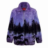 Image result for Black Mountain Fleece Wolf Jacket