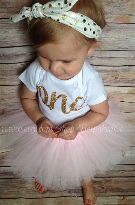 Baby girls first birthday outfit with knotted by BespokedCo