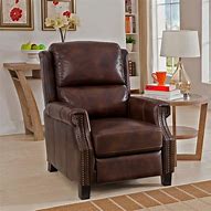 Image result for Brown Leather Recliner Arm Chairs