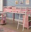 Image result for Pink Loft Bed with Desk