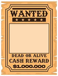 Image result for Vintage Wanted Poster Template