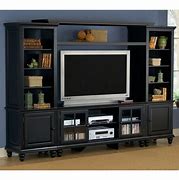 Image result for Black Wall Unit Entertainment Center