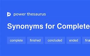 Image result for Completed Synonym