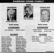 Image result for Gambino Crime Family