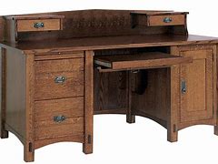 Image result for Amish Solid Wood Computer Desk
