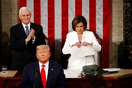 Image result for Nancy Pelosi State of Union at Trump