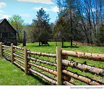 Image result for Ranch Log Fence