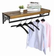 Image result for Wall Mount Clothing Rack