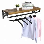 Image result for Brown Collapsible Wall Mounted Clothes Hanger
