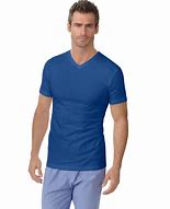 Image result for Blue V-Neck T-Shirt