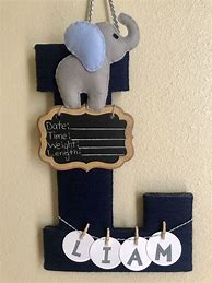 Image result for Baby Announcement Hospital Door Hangers