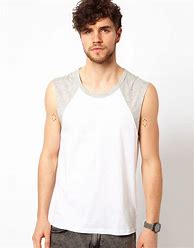 Image result for Men White Sleeveless T-Shirt