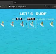 Image result for Play the Surf Game On Microsoft Edge