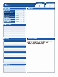 Image result for Icons RPG Character Sheet