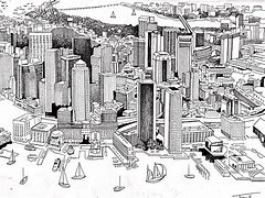 Image result for City Center Sketch