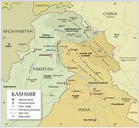 Image result for India and Pakistan Kashmir Map