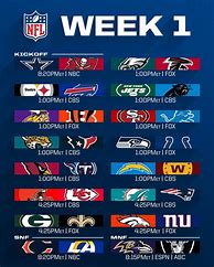 Image result for NFL Weekly Schedule