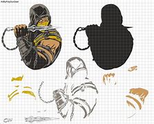 Image result for Mortal Kombat Scorpion Silhouette