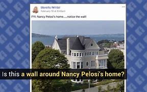 Image result for Wall at Nancy Pelosi Home