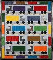 Image result for Patterns for Boys Quilt Trucks