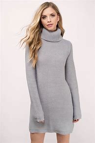Image result for Knit Gray Sweater Dress