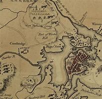 Image result for Fortification of Dorchester Heights Map. Simple
