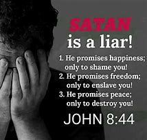 Image result for satan is a liar