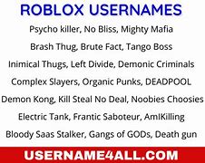 Image result for Cool Roblox Usernames