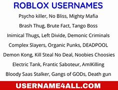 Image result for Best Roblox Usernames
