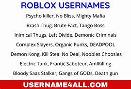 Image result for Edgy Roblox Usernames