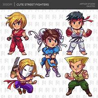 Image result for Chibi Street Fighter Characters