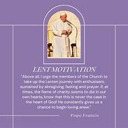 Image result for Pope Francis Lent