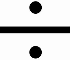 Image result for division symbol 