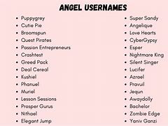 Image result for Aesthetic Roblox Usernames with the Name Angel