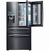 Image result for black french door fridge