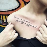 Image result for Collar Bone Tattoos Quotes