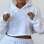 Image result for White Crop Hoodie with Red Dragon