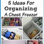 Image result for chest freezer organization