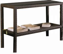 Image result for Wicker Rattan Console Table