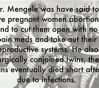 Image result for Josef Mengele Experiments Women