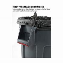 Image result for Rubbermaid Commercial Products - FG263200GRAY BRUTE Heavy-Duty Trash/Garbage Can, 32 Gallon, Gray