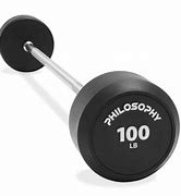 Image result for 30 LB Straight Rubber Fixed Barbell