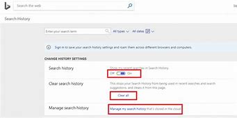 Image result for Remove Bing Search History