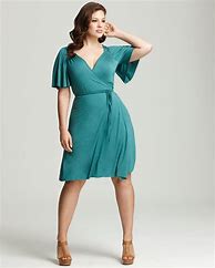 Image result for Wrap Dress Plus Size Women