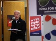 Image result for Biden in Des Moines Iowa