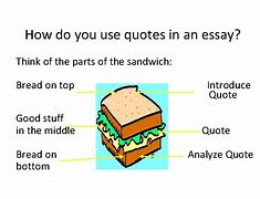 Image result for What Is a Quote Sandwich